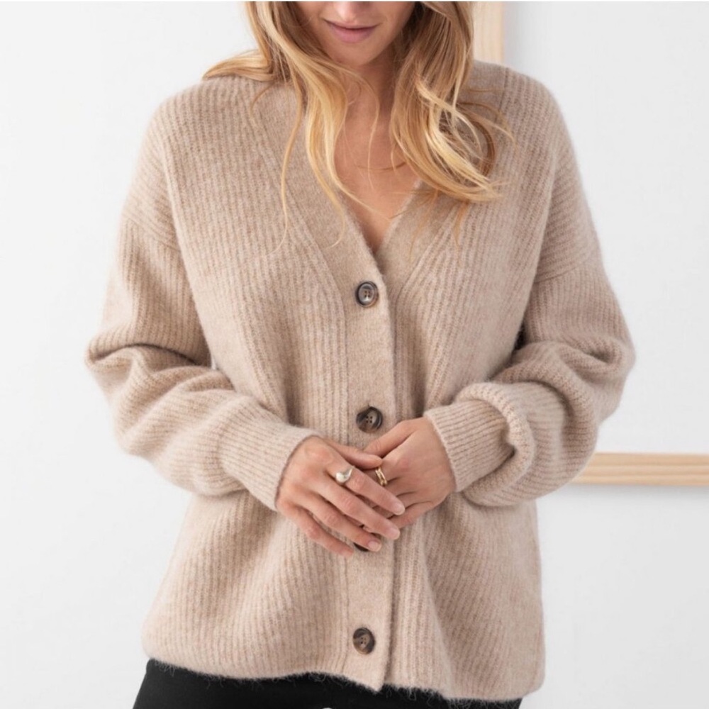 & Other Stories Beige Cardigan